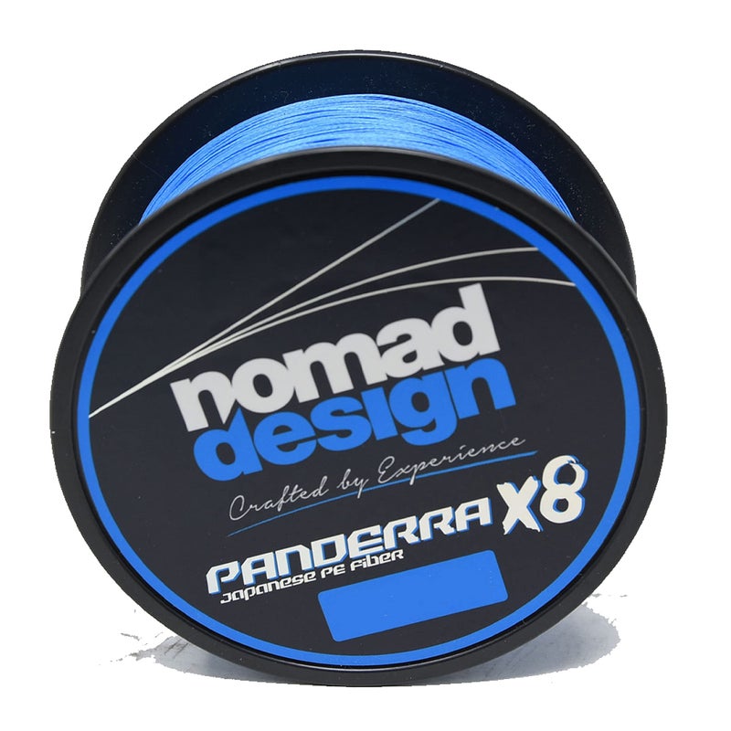 Nomad Design Panderra Cyan Blue X8 Braid 600Yds (Dia. 0.37mm) 50 pounds - Premium Blue PE Fiber Fishing Line with Micro Weave Technology, Hydroslick Coating, and Increased Casting Distance - Image 1